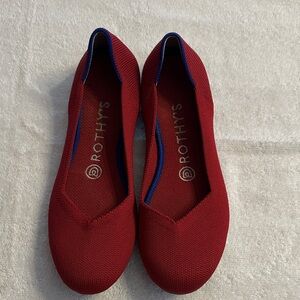 Rothy's Women's Scarlet Red Flats